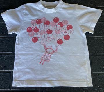 Wit t.shirt " Filou&Friends" met balonnen-maat 104/4 jaar beschikbaar voor biedingen