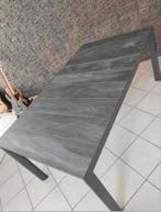 NIEUW Tuintafel (of eetkamer) in aluminium en steen, Ophalen, Zo goed als nieuw