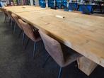 2 Steigerhouten tafels 250cm x 145cm met stoelen, Enlèvement, Cinq personnes ou plus, Rectangulaire, 200 cm ou plus