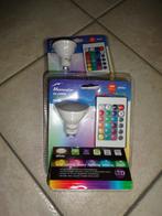 2 Ampoules Led couleur GU10, Huis en Inrichting, Lampen | Losse lampen, Minder dan 30 watt, Gloeilamp, Nieuw, Bipin of Steekvoet