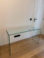 Wandtafel / glazen console tafel, Huis en Inrichting, Ophalen, Zo goed als nieuw, Glas