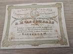 Oude porseleinkaart Rotterdam 1825, Postzegels en Munten, Bankbiljetten | Europa | Niet-Eurobiljetten, Ophalen of Verzenden