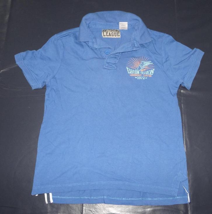 140 10 jaar polo t-shirt korte mouw blauw La Redoute, Kinderen en Baby's, Kinderkleding | Maat 140, Gebruikt, Jongen, Shirt of Longsleeve