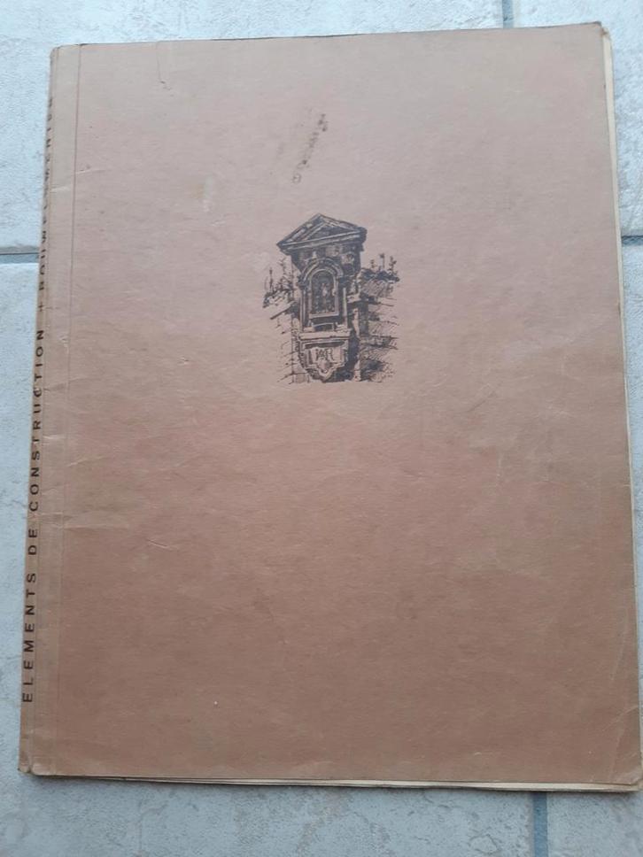 Vintage Cursus Bouwelementen I - Sint Lucas Brussel, Antiek en Kunst, Antiek | Boeken en Manuscripten, Ophalen of Verzenden