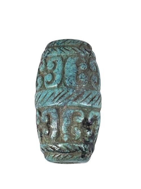 Pendentif en Turquoise avec Motifs de Yeux et Têtes de Ruyi, Antiquités & Art, Art | Art non-occidental, Enlèvement ou Envoi