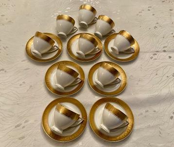 Servies Aofi  Gold 24 carats décor karlsbader 17 pièces  beschikbaar voor biedingen