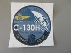 sticker Belgian Air Force 1971 - 2021 C - 130H 15 Wing Air, Verzamelen, Verzenden, Zo goed als nieuw, Overige typen