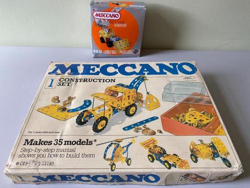 Meccano 2 metalen bouwdozen, Kinderen en Baby's, Speelgoed | Bouwstenen, Gebruikt, Overige merken, Ophalen of Verzenden
