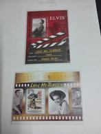 2 postzegelsblokken van Elvis Presley 10 euro per stuk kleu, Postzegels en Munten, Ophalen