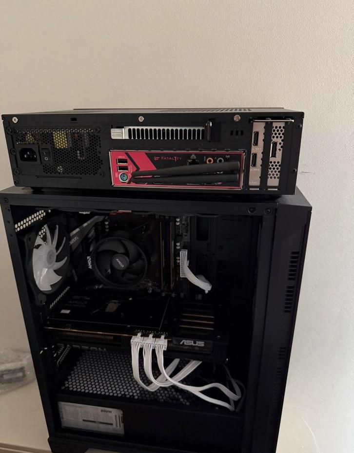 Mini Itx gaming pc ryzen 5 3600 16 GB ddr4 nieuwe RTX 3050, Computers en Software, Desktop Pc's, Zo goed als nieuw, SSD, 16 GB