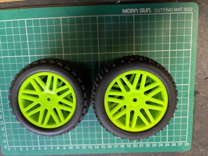 rc set wielen groen nieuw, Hobby en Vrije tijd, Modelbouw | Radiografisch | Auto's, Nieuw, Onderdeel, Elektro, Schaal 1:10, Ophalen of Verzenden