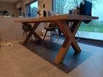 Massieve houten tafel 8p, Huis en Inrichting, Tafels | Eettafels, Zo goed als nieuw, Ophalen