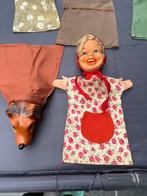 Vintage handpoppen poppentheater set jaren 50/60 – compleet, Verzamelen, Poppen, Ophalen of Verzenden, Gebruikt