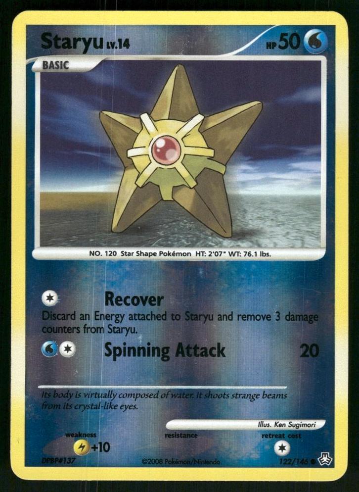 Staryu 122/146 - Legends Awakened (Reverse Holo), Hobby en Vrije tijd, Verzamelkaartspellen | Pokémon, Gebruikt, Verzenden