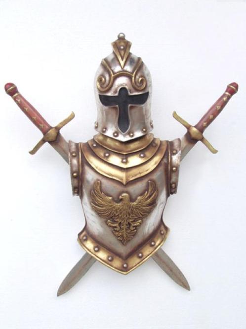 Ridder beeld Harnas 113 cm - ridder harnas muurdecoratie, Verzamelen, Beelden en Beeldjes, Nieuw, Ophalen of Verzenden