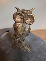 ‘ Le Hibou ‘ bronzen beeld door Yves Lohé, Antiek en Kunst, Antiek | Brons en Koper, Ophalen of Verzenden