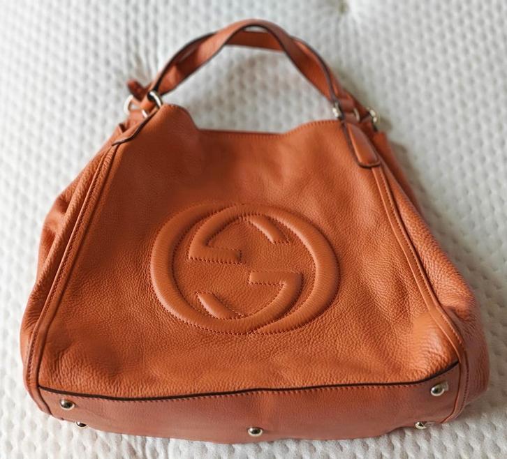 Gucci handtas – Leder – Nieuw met serienummer, Handtassen en Accessoires, Tassen | Damestassen, Zo goed als nieuw, Handtas, Oranje