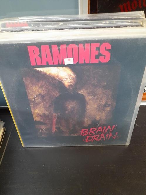 lp - ramones - brain drain - bak 10, Cd's en Dvd's, Vinyl | Hardrock en Metal, Gebruikt, Ophalen of Verzenden
