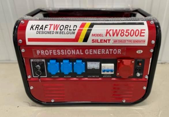 Kraftworld KW8500 Stroomaggregaat NIEUW!!!, Doe-het-zelf en Bouw, Aggregaten, Nieuw, Benzine, Ophalen