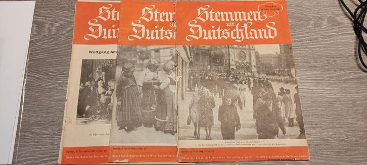 Magazines WO2 'Stemmen uit Duitsland', Verzamelen, Militaria | Tweede Wereldoorlog, Landmacht, Boek of Tijdschrift, Ophalen of Verzenden