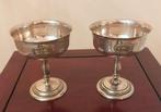 Lot de 2 coupes à champagne Société le xx ème siècle Louvain, Enlèvement ou Envoi, Argent