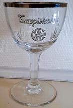 Trappistglas met mooie zilver rand Abdij Westmalle 5  lelies, Verzamelen, Ophalen of Verzenden, Gebruikt, Bierglas