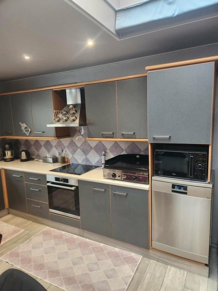 vente cuisine équipée, Maison & Meubles, Cuisine | Cuisines complètes, Utilisé, Cuisine d'angle, Gris, Composite, Enlèvement