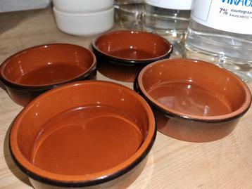 4 Ramequins plats pour le four  9 cm, Enlèvement ou Envoi, Comme neuf