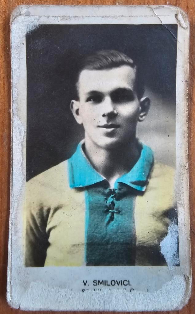 1930s (pre panini) V. Smilovici Sint-Niklaas F.C.!, Hobby en Vrije tijd, Stickers en Plaatjes, Gebruikt, Plaatje, Ophalen of Verzenden