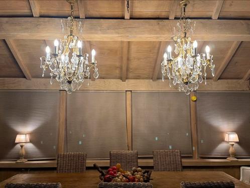 2 MOOIE  Identieke Franse Kroonluchters  !!! SET nr 1, Antiek en Kunst, Antiek | Verlichting, Ophalen