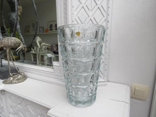 Vase en verre vintage Hermanova Hut SKLO UNION 1960, Antiquités & Art, Curiosités & Brocante, Enlèvement ou Envoi
