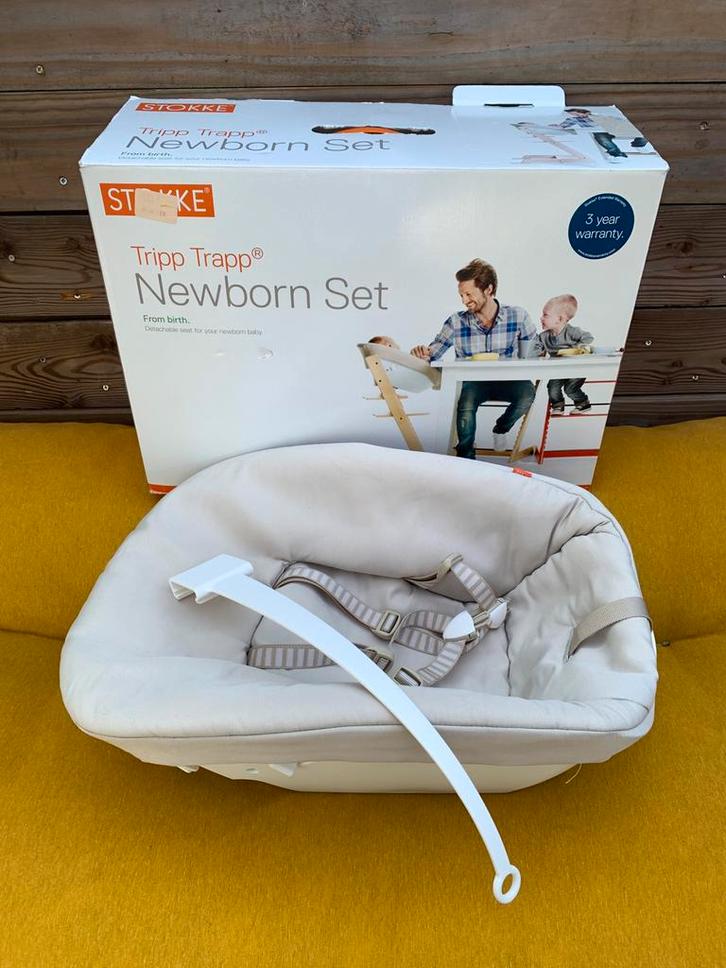 Stokke TrippTrapp set voor pasgeborenen, Kinderen en Baby's, Kinderstoelen, Zo goed als nieuw, Meegroeistoel, Stoelverkleiner