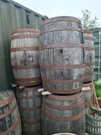 Eiken 180l whiskey tonnen als kwaliteits waterton id tuin, Ophalen, Zo goed als nieuw