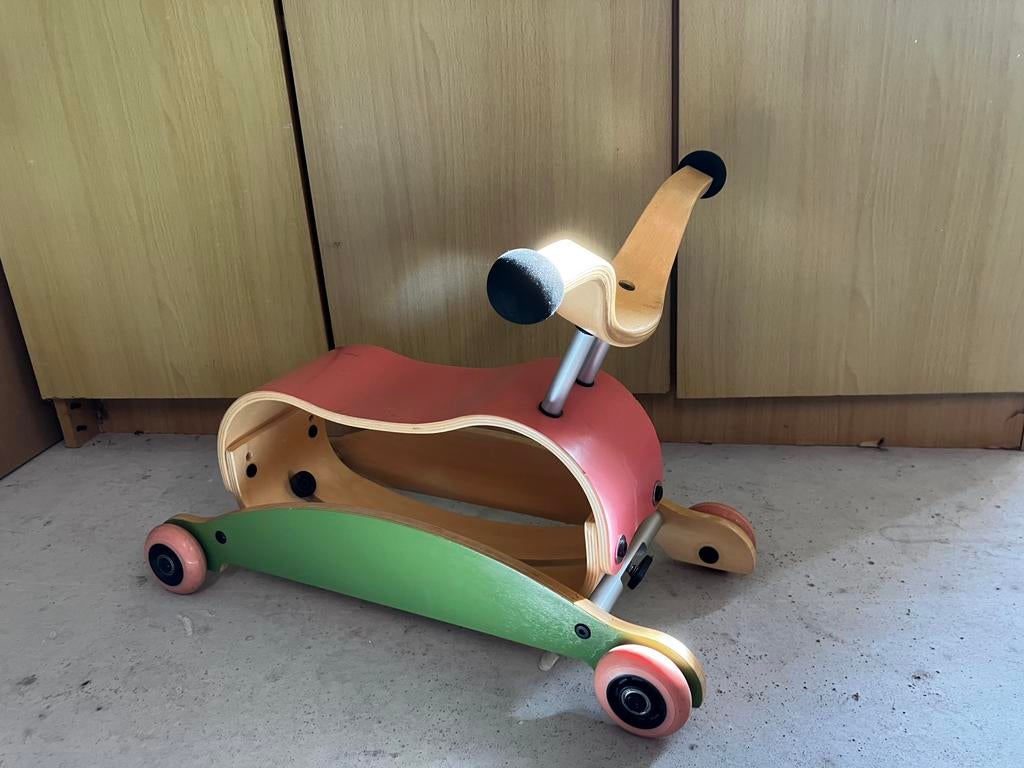 Wishbone flip walker, Ophalen, Loopfiets