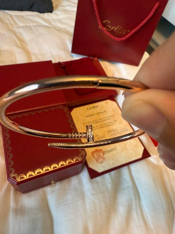 Cartier armband, Handtassen en Accessoires, Armbanden, Zo goed als nieuw, Roze, Met edelsteen, Ophalen of Verzenden