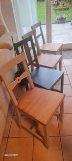 4 chaises de cuisine ikea, Huis en Inrichting, Stoelen, Ophalen of Verzenden, Zo goed als nieuw, Vier, Grijs