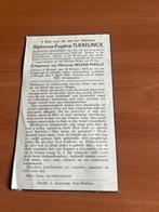 Oud-strijder A. Tuerelinck  Brussel 1873 + Brugge 1942, Verzamelen, Bidprentjes en Rouwkaarten, Verzenden, Rouwkaart