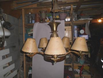 4 vintage lusters en wandlamp beschikbaar voor biedingen