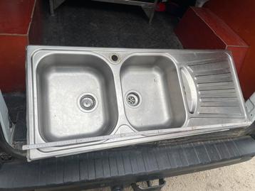 Inox spoelbak beschikbaar voor biedingen