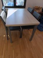 Tafel + 4 stoelen, Huis en Inrichting, Complete eetkamers, Ophalen, Zo goed als nieuw