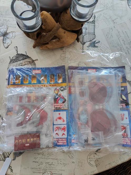 Figurine Iron Man en métal, montée., Verzamelen, Beelden en Beeldjes, Zo goed als nieuw, Ophalen