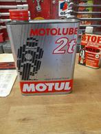 Oude lege oliekan Motul Motolube 2T 2-takt semi-synth, Verzenden, Gebruikt, Overige typen
