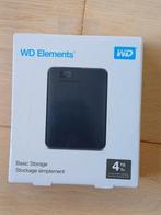 WD Elements 4TB To USB 3.0 Portable, Computers en Software, Harde schijven, HDD, Ophalen of Verzenden, 4TB, Western Digital