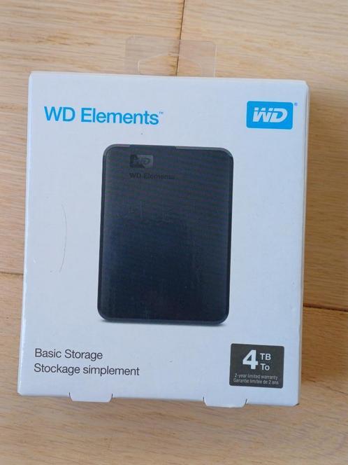 WD Elements 4TB To USB 3.0 Portable, Computers en Software, Harde schijven, Gebruikt, Extern, HDD, USB, Ophalen of Verzenden