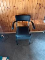 Toiletstoel (nieuw), Huis en Inrichting, Stoelen, Ophalen, Zwart, Nieuw, Leer