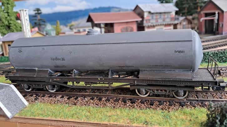 USSR propaan tank wagon Lima H0 SZD, Hobby en Vrije tijd, Modeltreinen | H0, Gebruikt, Wagon, Gelijkstroom of Wisselstroom, Lima