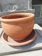 Pot de fleurs en poterie, Jardin & Terrasse, Pots de fleurs, Comme neuf, Enlèvement ou Envoi, Poterie