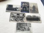 Lot van 6 oude foto’s militairen, Verzamelen, Foto's en Prenten, Ophalen of Verzenden, Voor 1940, Gebruikt, Foto