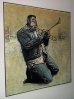 Dizzy Gillespie olie op doek door Johan Debuysere, Antiek en Kunst, Ophalen of Verzenden