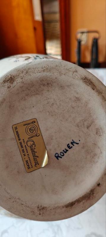 Porcelaine de Rouen, originale, bon état. pas d'éclats., Enlèvement